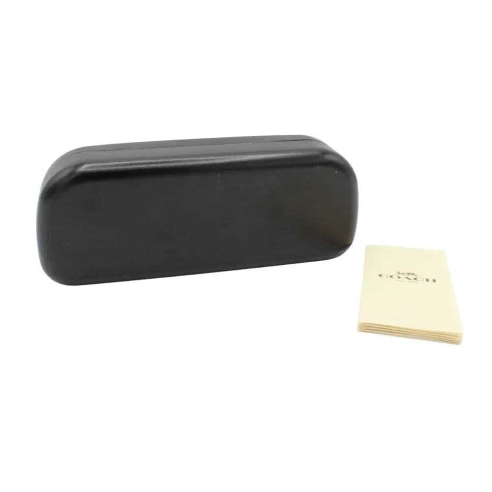 Coach New York Black Hard Eye Glass Case Sun Glass Storage Holder with Pamphlet